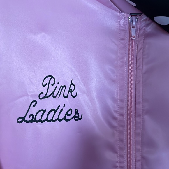 Halloween Costume-PINK LADIES GIRL GANG JACKET AND ACCESSORIES - Picture 6 of 7